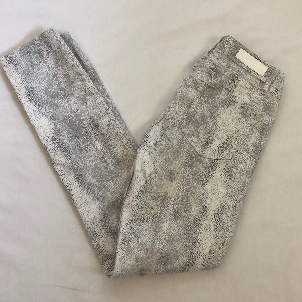 Calvin Klein Jeans snake pattern grey skinny jeans